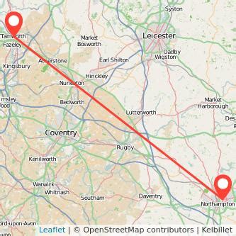 northampton to tamworth|Northampton (Station) to Tamworth